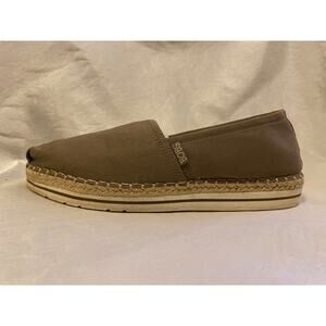BOBS Womens Size 10 Skechers Breeze New Discovery Slip On Espadrilles Grey Taupe